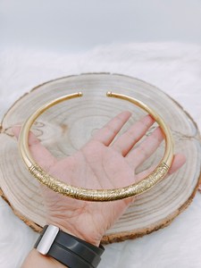 Charm Brass Golden Collar Declaración Gargantilla Gypsy Boho Tribal Joyería étnica - Product Image 2