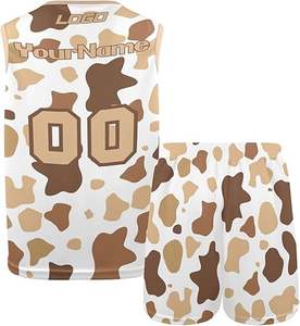 Tenues de basket-ball légères et respirantes, taille plus, couleur personnalisée, haute qualité, 100% polyester pour hommes adultes - Product Image 4