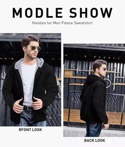 QUICKSHOW 350 GSM polaire blanc sweats à capuche plaine en gros poids lourd surdimensionné hommes sweats à capuche sweats - Product Image 6