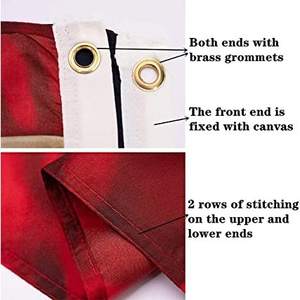 Lot de 2 drapeaux vintage USA teintés à la cire, 3x5, effet vieilli, pour usage extérieur avec œillets en laiton par USA TOP FLAGSINC - Product Image 3