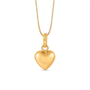 จี้ทองรูปหัวใจอaura ที่รักล้ำค่า พร้อมสายโซ่เชื่อมต่อ - Product Image 3