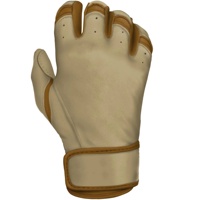 Guantes de Bateo de Béisbol con Puño Corto, Protección para las Manos, Cuero Duradero, Soporte para la Muñeca, Transpirables, Ligeros, Colores y Logotipo Personalizables