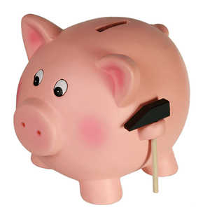 Grande tirelire cochon mignonne avec marteau, en métal, motif boîte, coffre-fort pour l'épargne, boîte de rangement idéale pour la collecte de pièces, cadeau parfait - Product Image 1