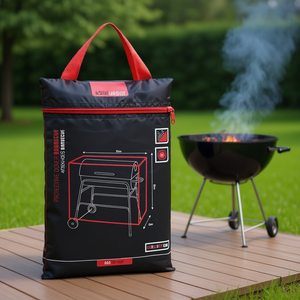 PROGARDEN 95x60x85cm Black <b>BBQ</b> Cover FC4630260 Accessory - Product Image 3