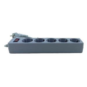Hot Sale 5-Way Grey Surge Protected <b>Extension</b> Power <b>Socket</b> With Grounding EU/UK/US Standard 3 Meters Cable for Switching Usage - Product Image 3