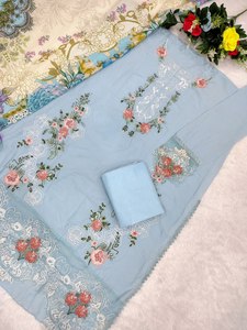 Salwar Kameez élégant et modeste, vêtements indiens et pakistanais, robe de mariée avec broderie pour femmes, prêt-à-porter pour les fêtes - Product Image 2