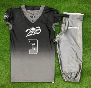 Producto más demandado, uniformes de fútbol americano de sarga transpirable/Uniforme de fútbol americano más vendido al por mayor - Product Image 3