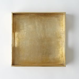 Plateau de service laqué le plus vendu avec une finition feuille d'or et d'argent Plateau décoratif élégant pour la décoration d'hôtel à la maison du Vietnam - Product Image 2