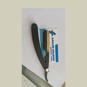Rasoir de qualité professionnelle en acier inoxydable bord droit coupe gorge rasoirs barbier droit rasage rasoir soins personnels - Product Image 1