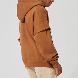 Sudaderas con Capucha de Alta Calidad para Hombre, Corte Cuadrado, Cuello Redondo de Algodón, Hombros Caídos, Estilo Corto, de Fábrica - Product Image 2