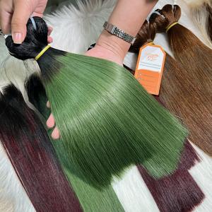 Extensiones de Cabello Natural Negro Liso de Lujo, Cabello Virgen Remy, Ondulado Sedoso, Doble Trama, Vietnamita, Venta al por Mayor - Product Image 2