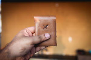 High End Full Grain Leather Stitchless <b>Wallet</b> Seamless Slim Bifold Card <b>Holder</b> Minimalist Design for Men LSSW-0024 - Product Image 5