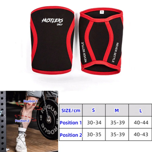 Genouillères de compression en polyester pour hommes, séchage rapide, soutien pour l'haltérophilie, les squats, la musculation, l'entraînement en salle de sport et la remise en forme - Product Image 5