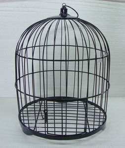 Precio de fábrica barato forma redonda jaula de pájaros de color amarillo para el hogar balcón jaula de pájaros colgante - Product Image 4