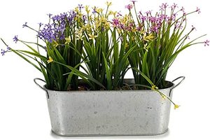 High Quality Galvanized <b>Metal</b> <b>Bucket</b> New Style Galvanized Tub Planter with Handle Home Decoration - Product Image 6