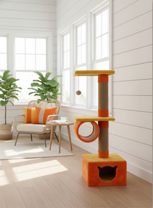 Griffoir pour chats Amistar Citrus Paradise de haute qualité, adapté à toutes les races et tailles de chats. - Product Image 5