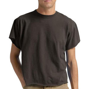 Custom Luxury Men's <b>T</b> <b>Shirts</b> Screen Printing Heavyweight 250gsm Cropped Oversized Sun Faded <b>T</b>-<b>shirt</b> 100% Cotton <b>Boxy</b> <b>T</b>-<b>shirt</b> Men - Product Image 3