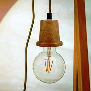 Lampe de table en bois de manguier et en fer PRODUIT DE VENTE CHAUDE Lampe de table en bois ARTISANAT - Product Image 3