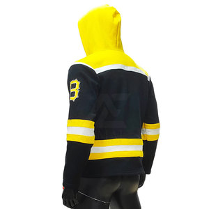 เสื้อฮอกกี้น้ำแข็งและเสื้อฮู้ดแบบซับลิเมชั่นสั่งทำพิเศษจากโรงงาน (OEM) พร้อมโลโก้แบบกำหนดเอง ดีไซน์โอเวอร์ไซส์สำหรับฤดูหนาว - Product Image 4