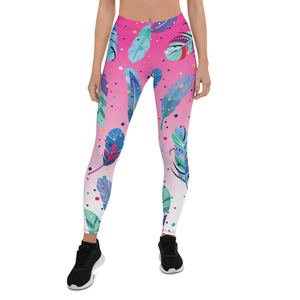 Pantalon de sport de yoga et d'entraînement pour femmes par sublimation Leggings en polyester spandex Pantalon extensible de fitness pour femmes - Product Image 1