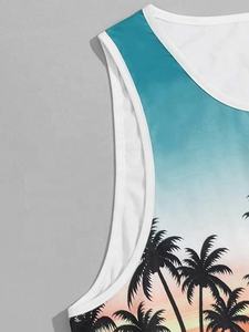 Camiseta sin mangas de algodón con logotipo personalizado al por mayor para hombres que absorbe la humedad sin mangas ropa de entrenamiento informal para gimnasio - Product Image 4