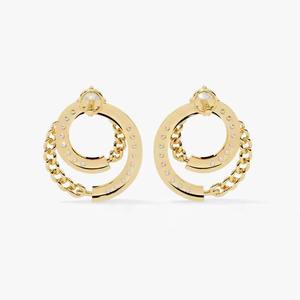 Boucles d'oreilles élégantes en or jaune 10 carats avec diamants ronds cultivés en laboratoire VS Clarté Haute demande Bijoux abordables pour femmes - Product Image 5