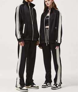 Logo personnalisé étiquette étiquette de haute qualité hommes survêtements décontracté deux pièces ensemble athlétique Jogging fermeture éclair sport survêtement survêtement vêtements de sport - Product Image 6