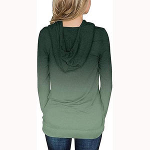 Logo de broderie fabricant entraînement femmes pull à manches longues sweat à capuche court avec sweats à capuche respirants anti-boulochage pour femme - Product Image 3