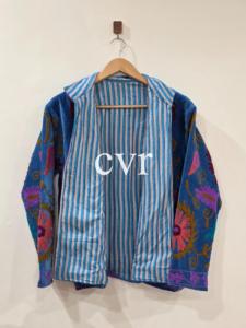 Abrigo de terciopelo bordado a mano con cuello mandarín, manga larga, estampado floral, talla grande, estilo bohemio, ropa de abrigo de otoño para mujer - Product Image 3