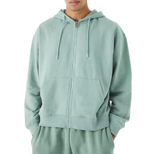 Custom Printed Heavy Duty Hoodie for Outdoor Activities <b>Thick</b> Cotton Fleece Pullover Sweatshirt Durable Embroidered Plain Dyed - Product Image 3