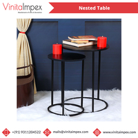 Table basse gigogne moderne de luxe en bois noir et marbre, qualité supérieure, gain de place, mobilier de maison, vente en gros