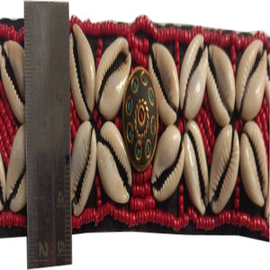 Cotton shell beaded <b>Belt</b> for Women Fashion Black Bag White Western OEM Logo Style Buckle <b>Fabric</b> Packing Pcs Color usa - Product Image 5