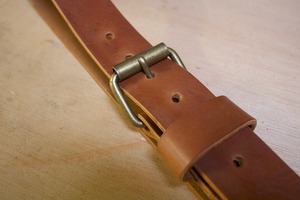 Cinturón de cuero hecho a mano de vaca fuerte con aleación para regalo de hebilla con garantía de por vida - Product Image 5