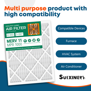 แผ่นกรองอากาศสำหรับเตาอบ SUIXINEYI MERV 11 ขนาด 18x24x1 นิ้ว รูปทรงสี่เหลี่ยมผืนผ้า ทนทาน ใช้สำหรับระบบปรับอากาศ HVAC สำหรับการระบายอากาศภายในอาคารในระยะยาว - Product Image 5