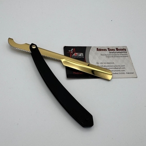 Black Gold Turkish Cut Throat Straight Razor Single Blade Stainless Steel Shaving Razors for Face Body Bikini Hair Removal Razor - Product Image 3