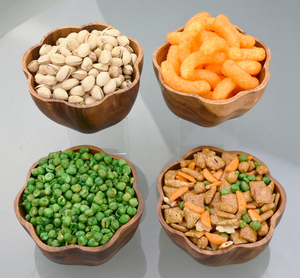 Best Selling Acacia <b>Wood</b> Flared Salad Bowl <b>Rustic</b> Round Serving Bowl for Kitchen & <b>Dining</b> <b>Table</b> Decor - Product Image 3