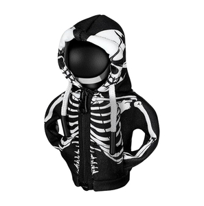 Sudadera con capucha sólida informal de invierno de algodón 100% con estampado de calavera en el último diseño de alta calidad 2025 - Product Image 4