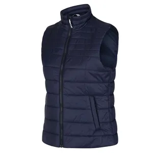 Women's Insulated Bodywarmer Navy New Style Women capispalla alla moda Zip Up Puffer Vest senza maniche piumini Color Block G