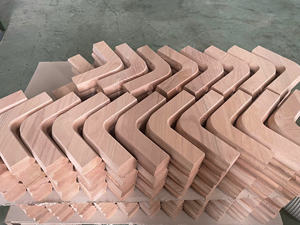 Pièces d'escalier de montage de main courante de haute qualité raccord de main courante à 90 degrés en caoutchouc bois pour escalier intérieur extérieur Bacony - Product Image 2