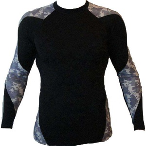 ชุดป้องกันผดผื่นย้อมสีสำหรับผู้ชายพิมพ์ลายแขนยาว BJJ MMA - Product Image 1