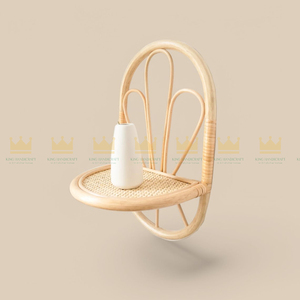 Rotin moderne tissé à la main support de rangement mural prix de gros ornement boîte de rangement pour chambre hôtel usage décoratif - Product Image 1