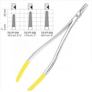 ที่จับเข็มสแตนเลสสตีล Langenbeck Ryder รุ่น TC ด้ามจับสีทอง ขนาด 6 7 8 นิ้ว อุปกรณ์เย็บผ่าตัดแบบใช้ซ้ำได้ - Product Image 1