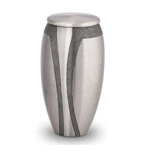 EW-urna de cremación para adultos, urna funeraria de metal de latón de alta calidad con grabado clásico, recuerdo para cenizas - Product Image 1