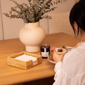 Usine du Vietnam Porte-serviettes en rotin plat fabriqué à la main pour tables de cuisine et restaurants de pique-nique plateaux de service - Product Image 3