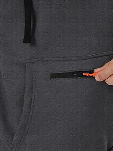 Sweat-shirts décontractés pour hommes en hiver, couleur unie, 100% coton, doublure en polaire, tricot, coupe régulière, séchage rapide et respirant, haute qualité - Product Image 3