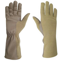 Gants de pilote d'hiver de couleur unie pour sports de plein air, résistants au feu, protection de la paume, tactiques, à longues manchettes, évacuant l'humidité