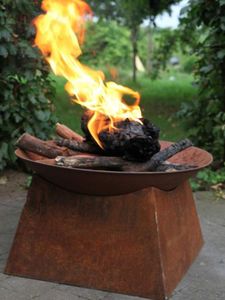 Foyer extérieur moderne multi-usage en fer, écologique, pour jardin, patio, camping, rassemblements en plein air, chauffage au bois, nuits douillettes en famille - Product Image 5