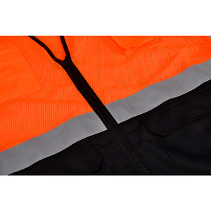 Chaleco DE SEGURIDAD personalizado con logotipo personalizado de alta calidad para construcción de trabajo de bolsillo con bolsillos para hombres, ropa de seguridad reflectante - Product Image 4