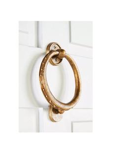 Abalorio de latón para puerta, diseño moderno de lujo, Forma de cara de lomo para instalación de tornillo de entrada, decoración de Puerta del hogar - Product Image 1