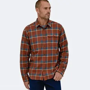 Chemise Homme Chemise Boutonnée Color Block Turndown Noir Blanc Noir Gris Bleu Extérieur Rue Chemise à Manches Longues - Product Image 1